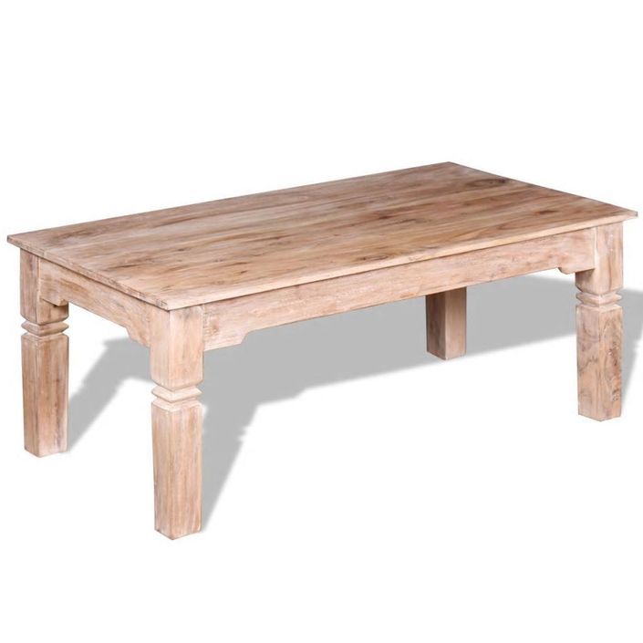 Table basse Bois d'acacia 110 x 60 x 45 cm - Photo n°4