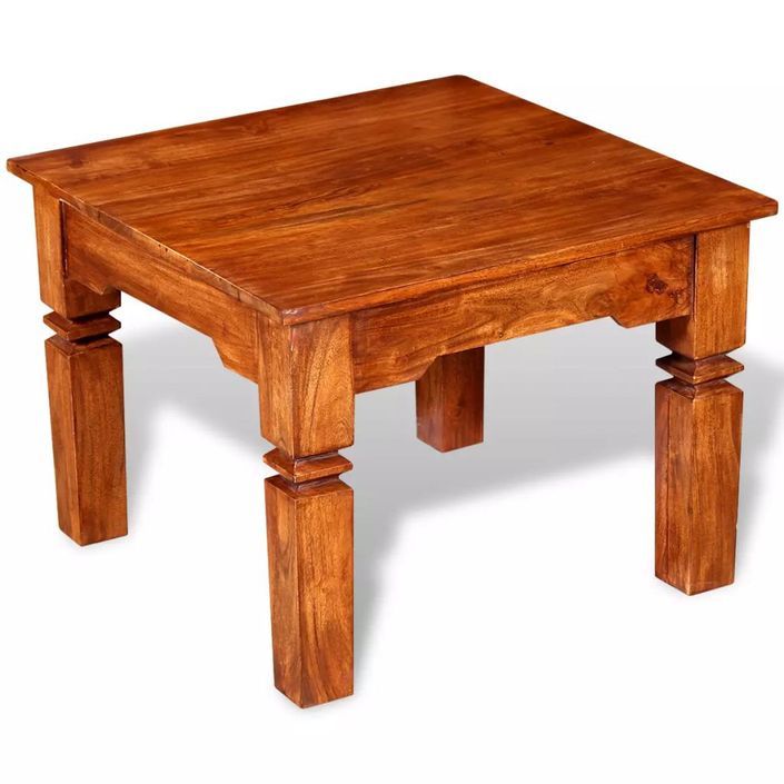 Table basse Bois massif 60 x 60 x 45 cm - Photo n°5