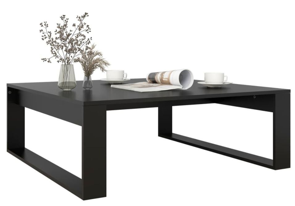 Table basse carrée en bois Luko 100 cm - Classique et intemporelle - Photo n°8