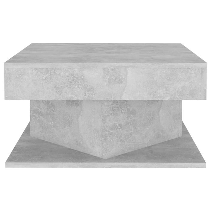 Table basse carrée Gris béton 57x57x30 cm konda - Photo n°4