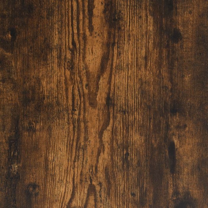 Table basse chêne fumé 80x80x45 cm bois d'ingénierie et fer - Photo n°8