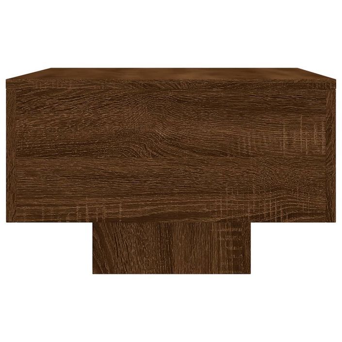 Table basse chêne marron 100x49,5x31 cm bois d'ingénierie - Photo n°5