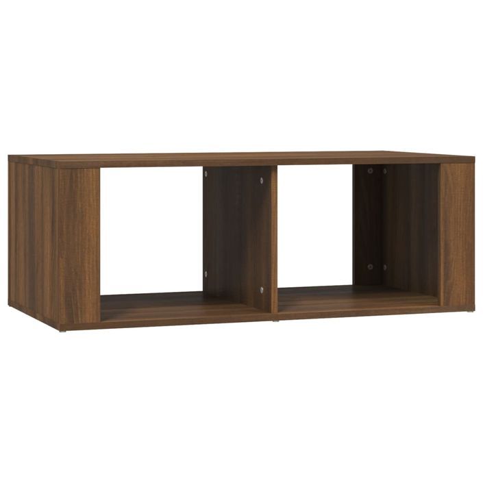 Table basse Chêne marron 100x50x36 cm Bois d'ingénierie - Photo n°2