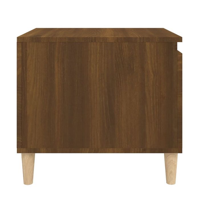 Table basse Chêne marron 100x50x45 cm Bois d'ingénierie - Photo n°7