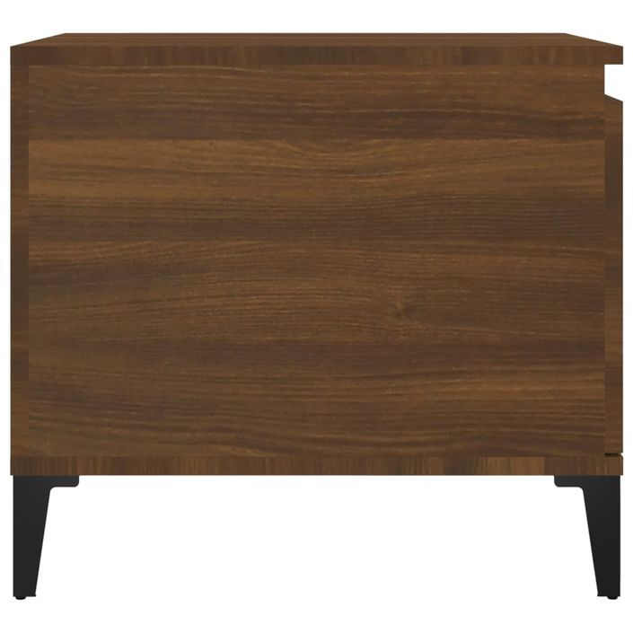 Table basse Chêne marron 100x50x45 cm Bois d'ingénierie - Photo n°7