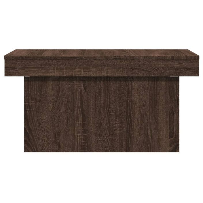 Table basse chêne marron 100x55x40 cm bois d'ingénierie - Photo n°5