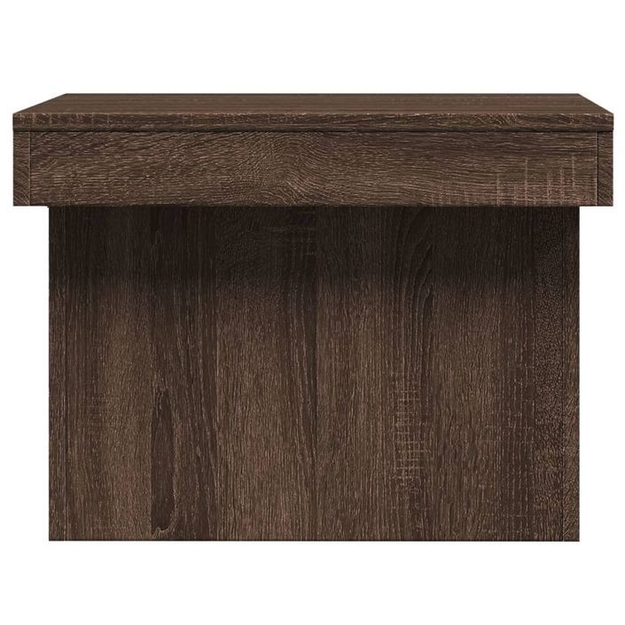 Table basse chêne marron 100x55x40 cm bois d'ingénierie - Photo n°6