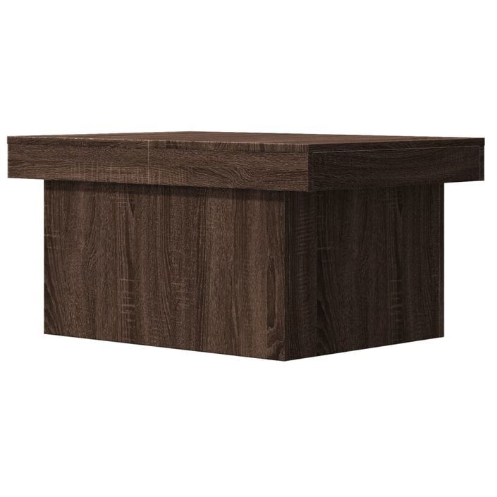 Table basse chêne marron 100x55x40 cm bois d'ingénierie - Photo n°7