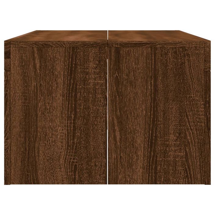 Table basse chêne marron 102x50x36 cm bois d'ingénierie - Photo n°5