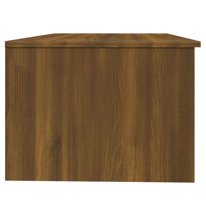 Table basse chêne marron 102x50x36 cm bois d'ingénierie - Photo n°4