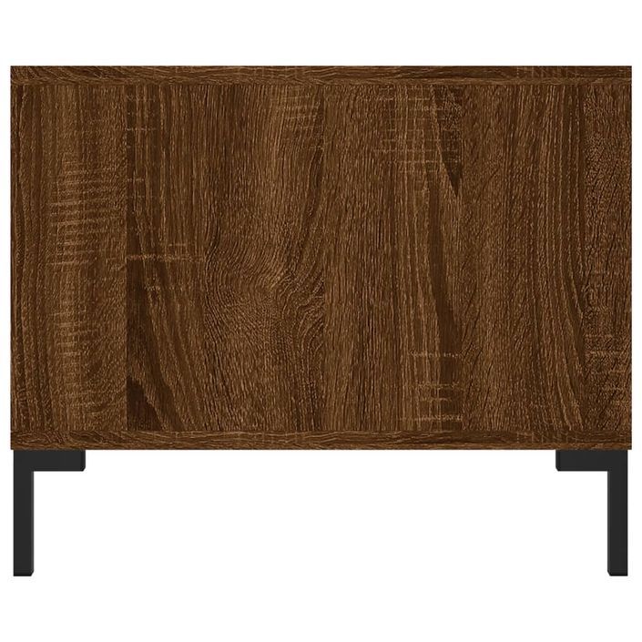 Table basse chêne marron 102x50x40 cm bois d'ingénierie - Photo n°7