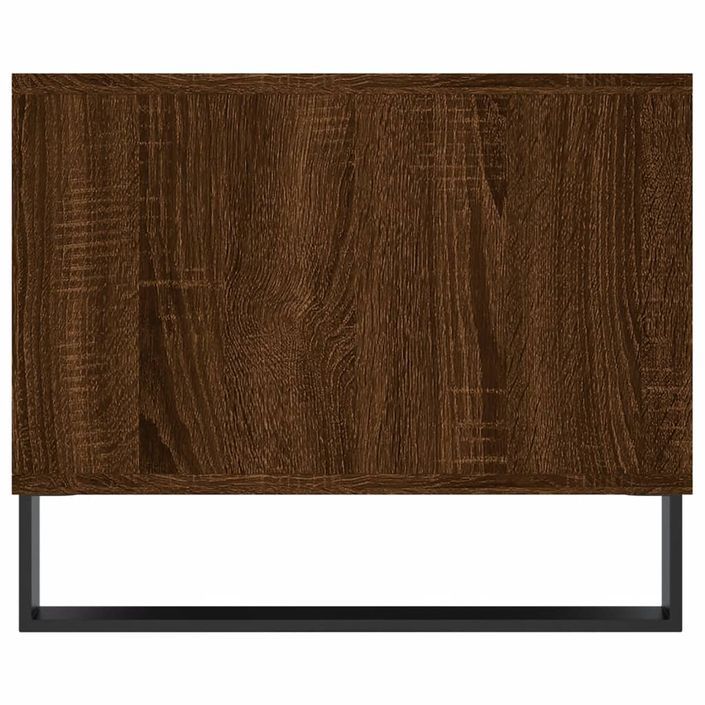 Table basse chêne marron 102x50x40 cm bois d'ingénierie - Photo n°7