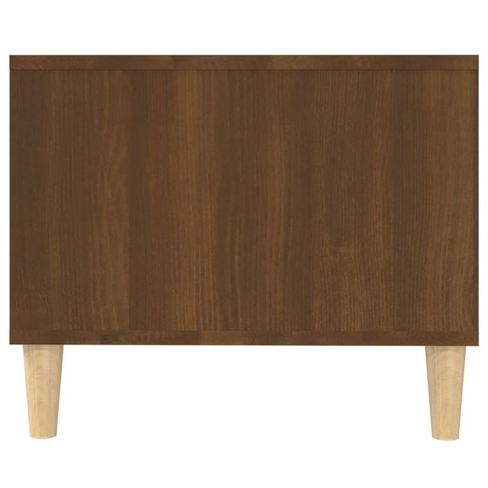 Table basse chêne marron 102x50x40 cm bois d'ingénierie - Photo n°5