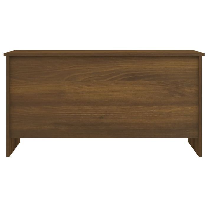 Table basse Chêne marron 102x55,5x52,5 cm Bois d'ingénierie - Photo n°4