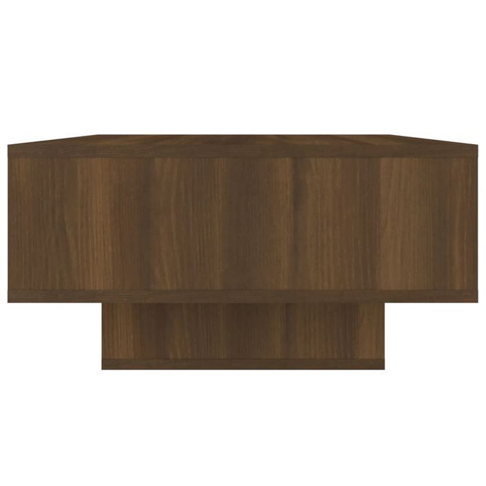 Table basse Chêne marron 105x55x32 cm Bois d'ingénierie - Photo n°5