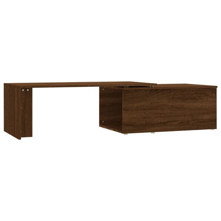 Table basse Chêne marron 150x50x35 cm Bois d'ingénierie - Photo n°1