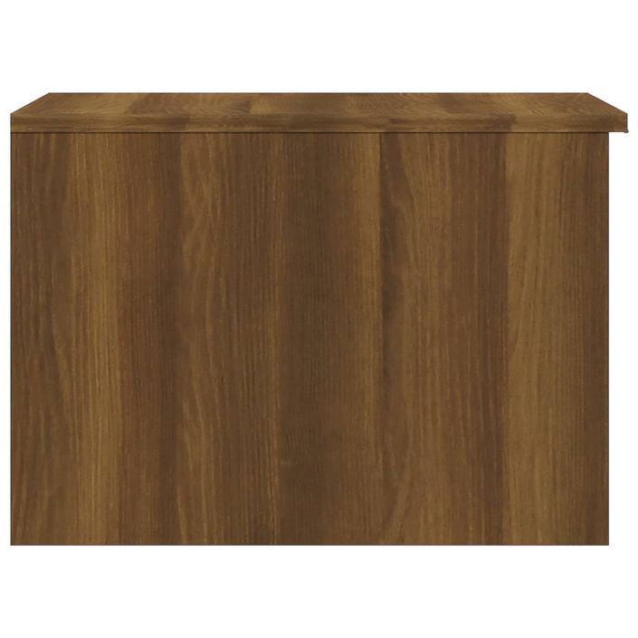 Table basse Chêne marron 50x50x36 cm Bois d'ingénierie - Photo n°7