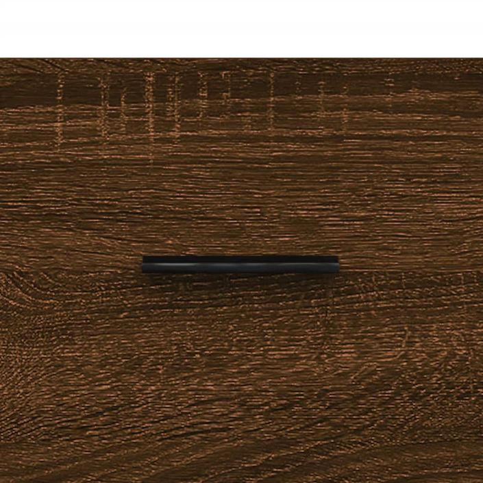 Table basse Chêne marron 50x50x40 cm Bois d'ingénierie - Photo n°9