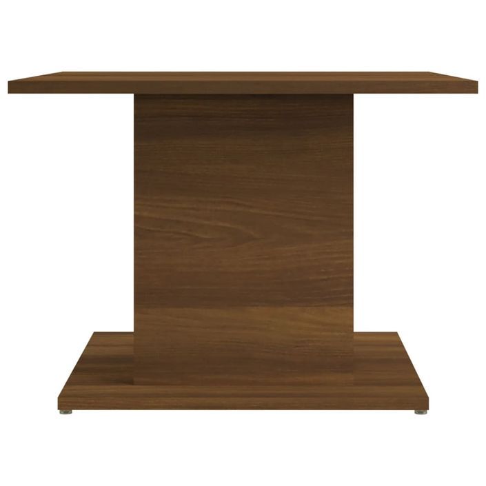 Table basse chêne marron 55,5x55,5x40 cm bois d'ingénierie - Photo n°5