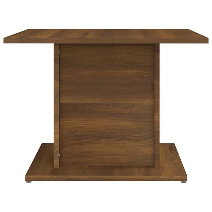 Table basse chêne marron 55,5x55,5x40 cm bois d'ingénierie - Photo n°6