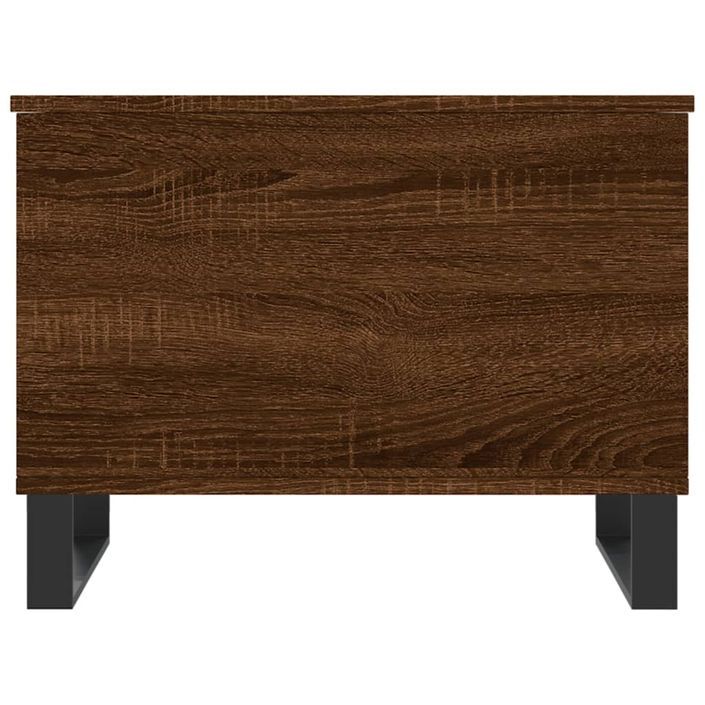 Table basse Chêne marron 60x44,5x45 cm Bois d'ingénierie - Photo n°6