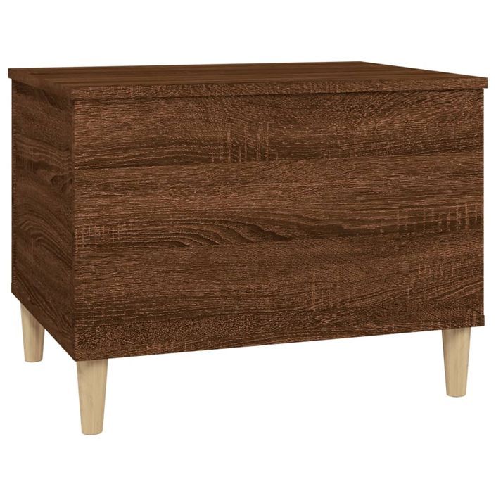 Table basse Chêne marron 60x44,5x45 cm Bois d'ingénierie - Photo n°6