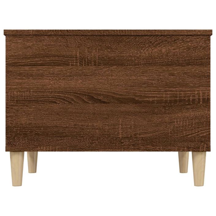 Table basse Chêne marron 60x44,5x45 cm Bois d'ingénierie - Photo n°7