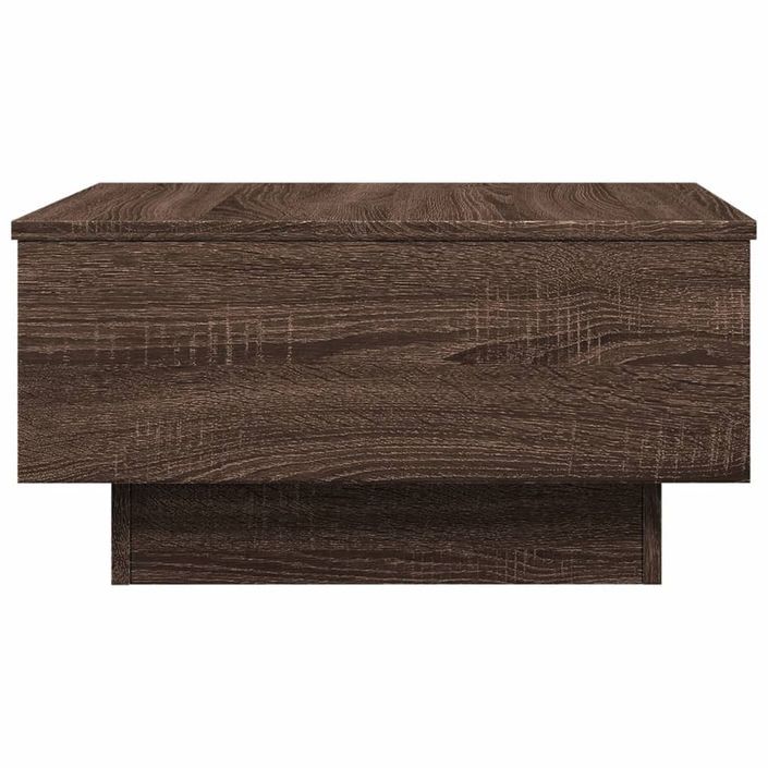 Table basse chêne marron 60x45x31 cm bois d'ingénierie - Photo n°5