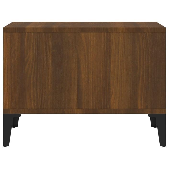 Table basse Chêne marron 60x50x36,5 cm Bois d'ingénierie - Photo n°6