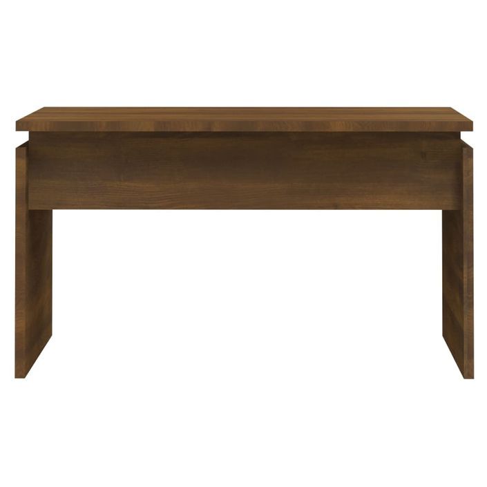 Table basse Chêne marron 68x50x38 cm Bois d'ingénierie - Photo n°5