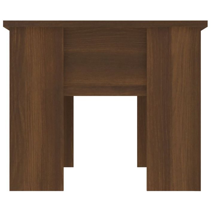 Table basse Chêne marron 79x49x41 cm Bois d'ingénierie - Photo n°4