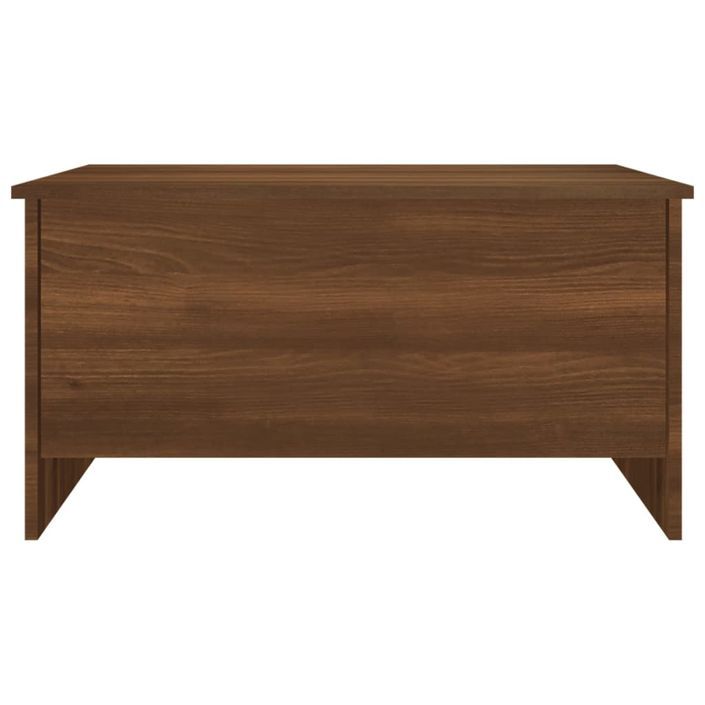 Table basse Chêne marron 80x55,5x41,5 cm Bois d'ingénierie - Photo n°4