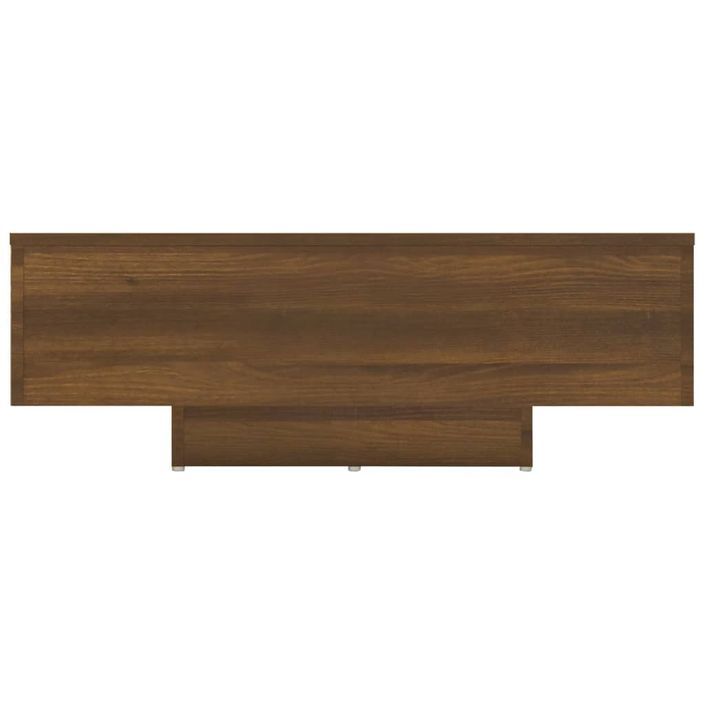 Table basse Chêne marron 85x55x31 cm Bois d'ingénierie - Photo n°5