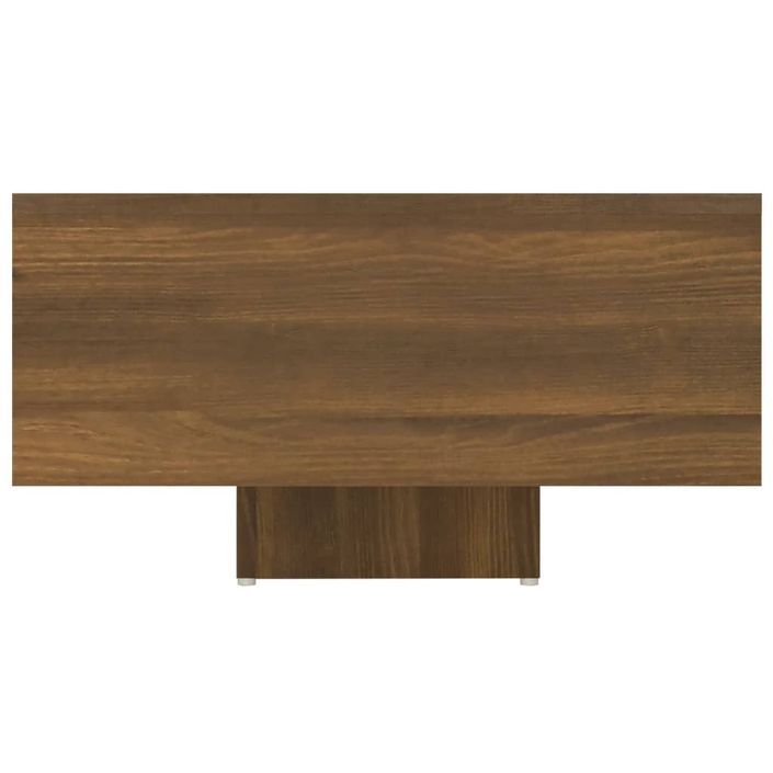 Table basse Chêne marron 85x55x31 cm Bois d'ingénierie - Photo n°6