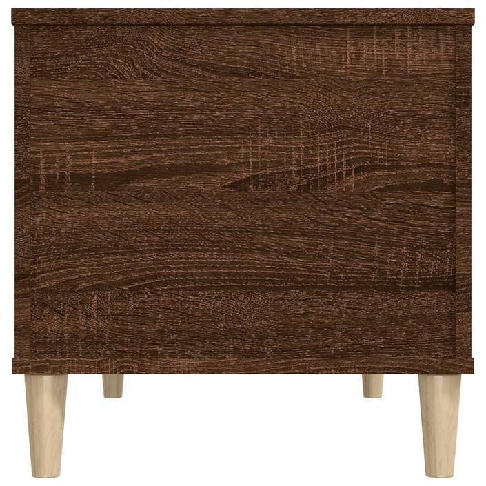 Table basse Chêne marron 90x44,5x45 cm Bois d'ingénierie - Photo n°8