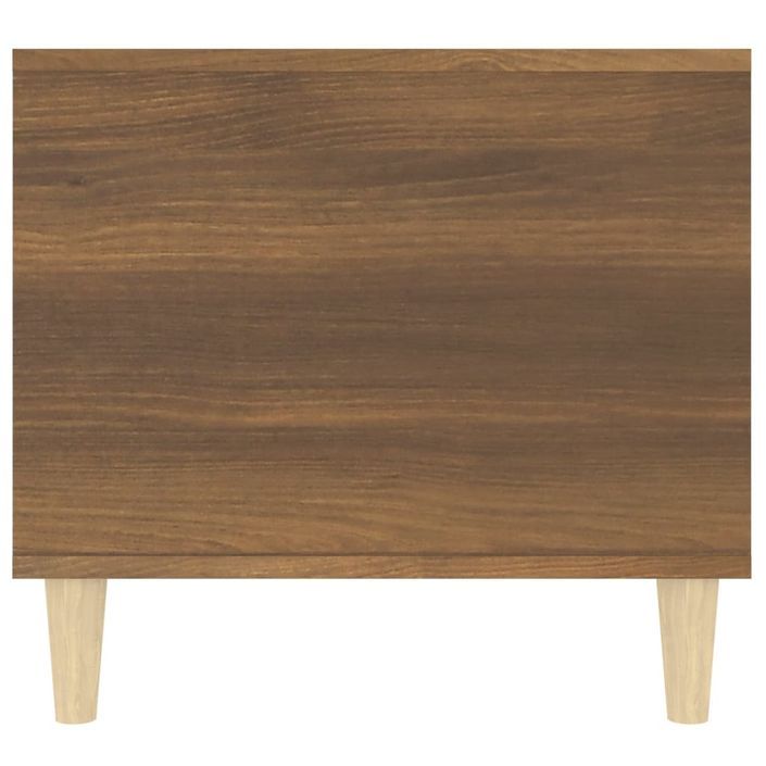 Table basse Chêne marron 90x49x45 cm Bois d'ingénierie - Photo n°7