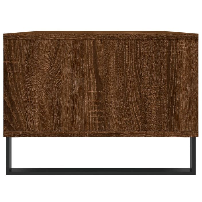 Table basse Chêne marron 90x50x36,5 cm Bois d'ingénierie - Photo n°7