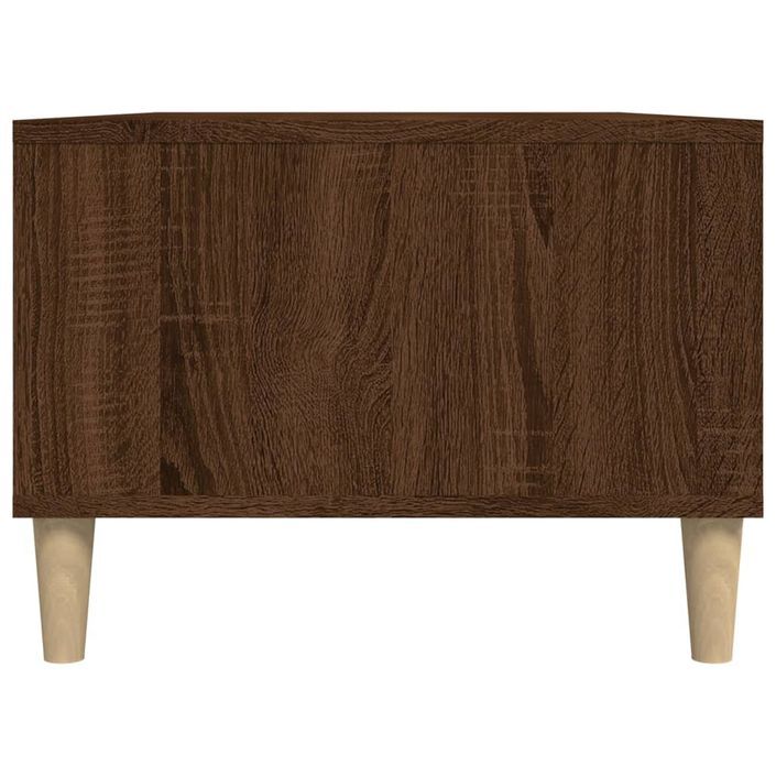 Table basse Chêne marron 90x50x36,5 cm Bois d'ingénierie - Photo n°8