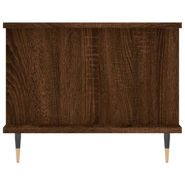 Table basse chêne marron 90x50x40 cm bois d'ingénierie - Photo n°7