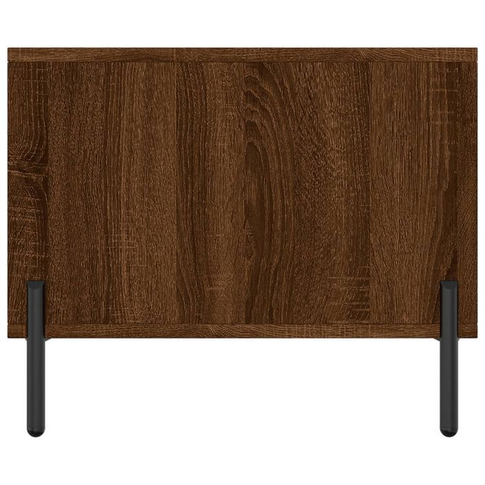 Table basse chêne marron 90x50x40 cm bois d'ingénierie - Photo n°7