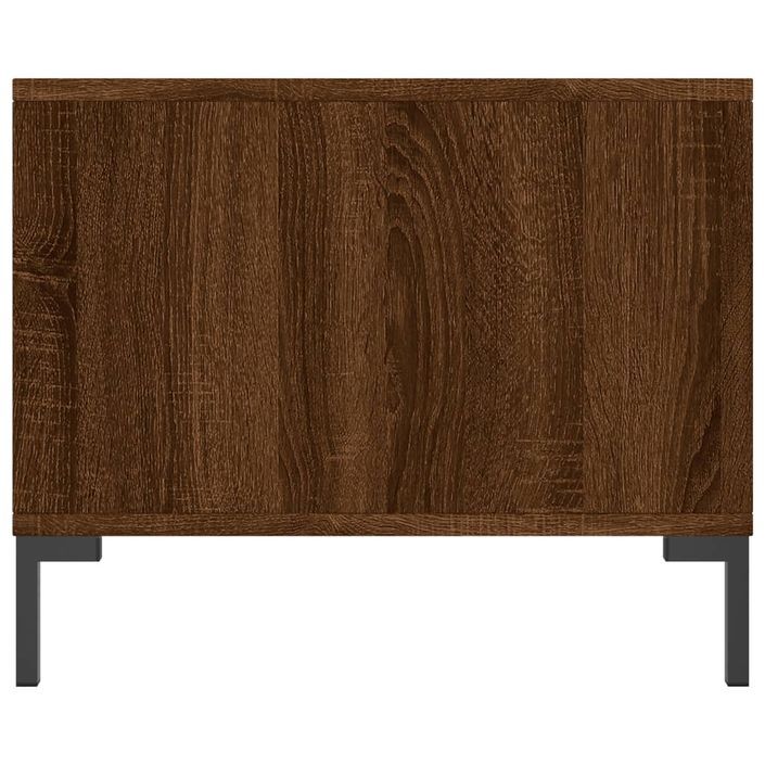 Table basse chêne marron 90x50x40 cm bois d'ingénierie - Photo n°7