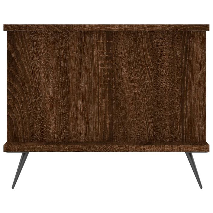Table basse chêne marron 90x50x40 cm bois d'ingénierie - Photo n°6