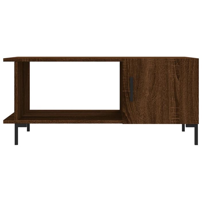 Table basse chêne marron 90x50x40 cm bois d'ingénierie - Photo n°6