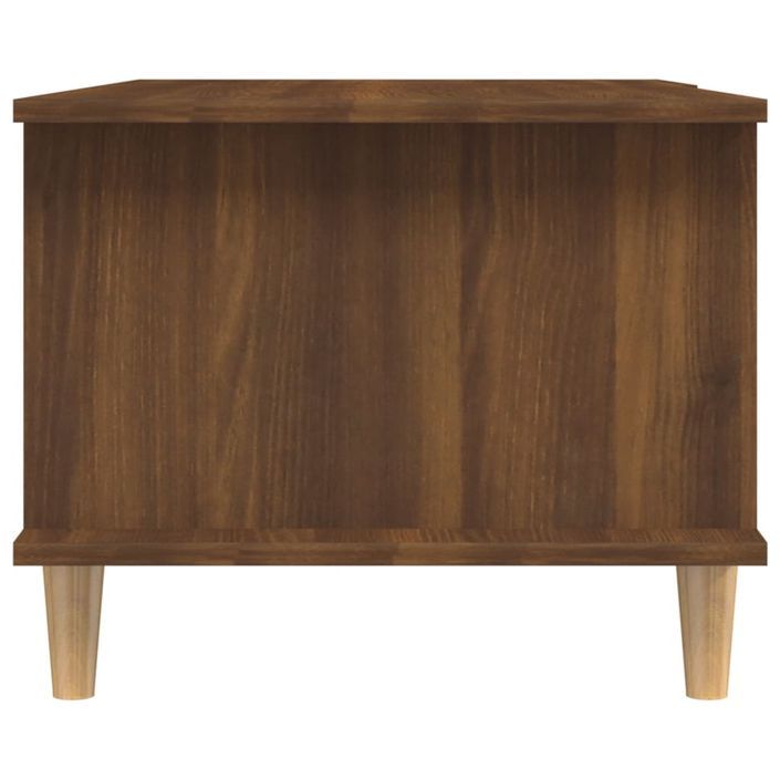 Table basse chêne marron 90x50x40 cm bois d'ingénierie - Photo n°7