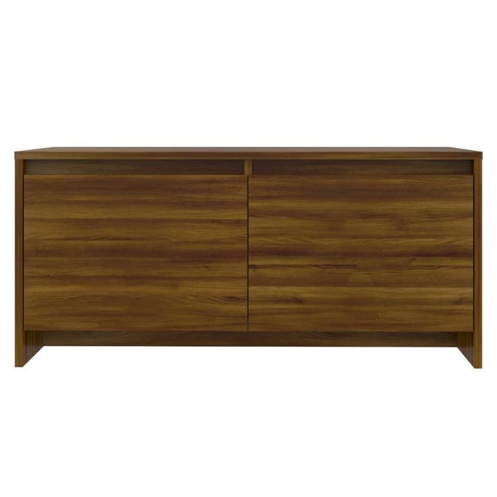 Table basse Chêne marron 90x50x41,5 cm Bois d'ingénierie - Photo n°5