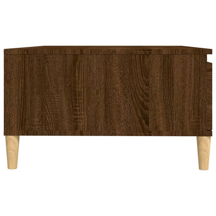 Table basse chêne marron 90x60x35 cm bois d'ingénierie - Photo n°6