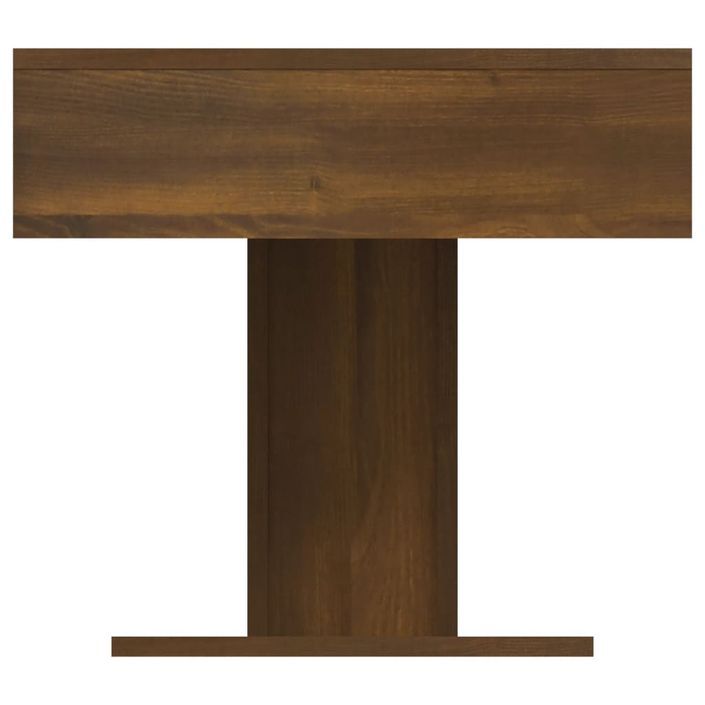 Table basse Chêne marron 96x50x45 cm Bois d'ingénierie - Photo n°6