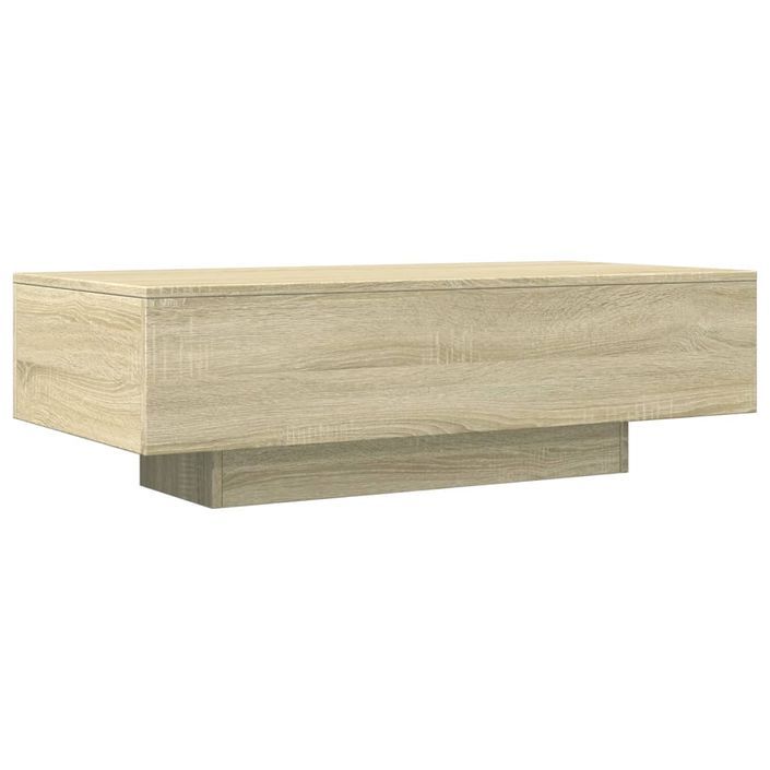 Table basse chêne sonoma 100x49,5x31 cm bois d'ingénierie - Photo n°2