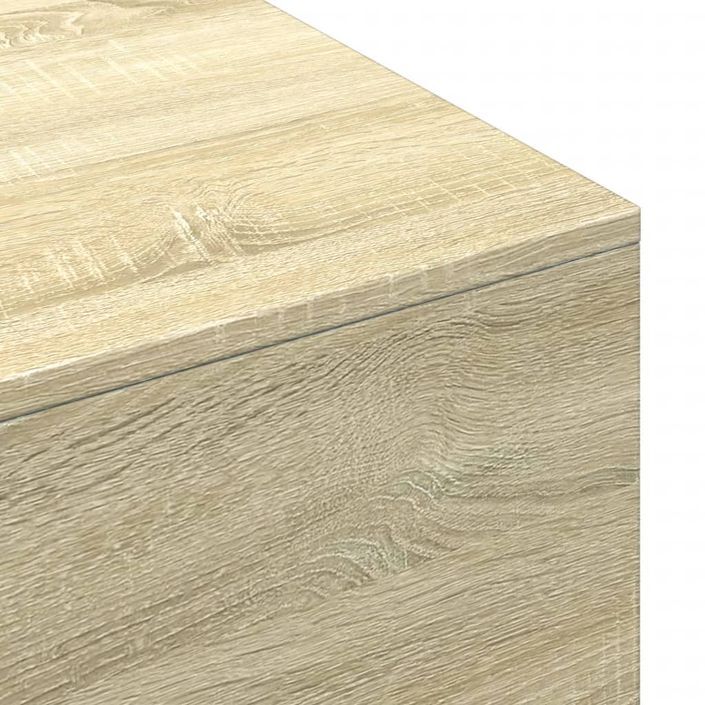 Table basse chêne sonoma 100x49,5x31 cm bois d'ingénierie - Photo n°7