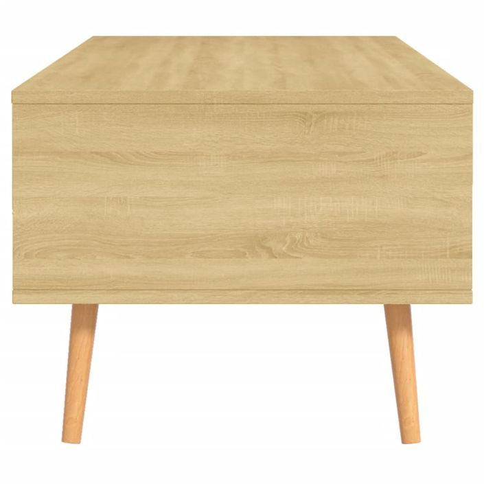 Table basse Chêne Sonoma 100x49,5x43 cm Bois d'ingénierie - Photo n°6